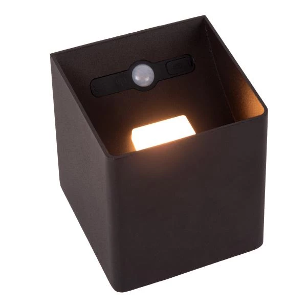 Lucide VERTIGO - Oplaadbare Wandlamp Binnen/Buiten - Accu/Batterij - LED Dimb. - 1x6W 2700K - IP54 - Bewegingssensor - Magnetisch - Zwart - detail 1